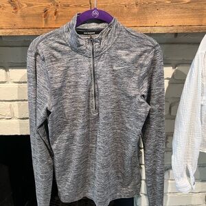 Nike Heathered Gray Running Pullover